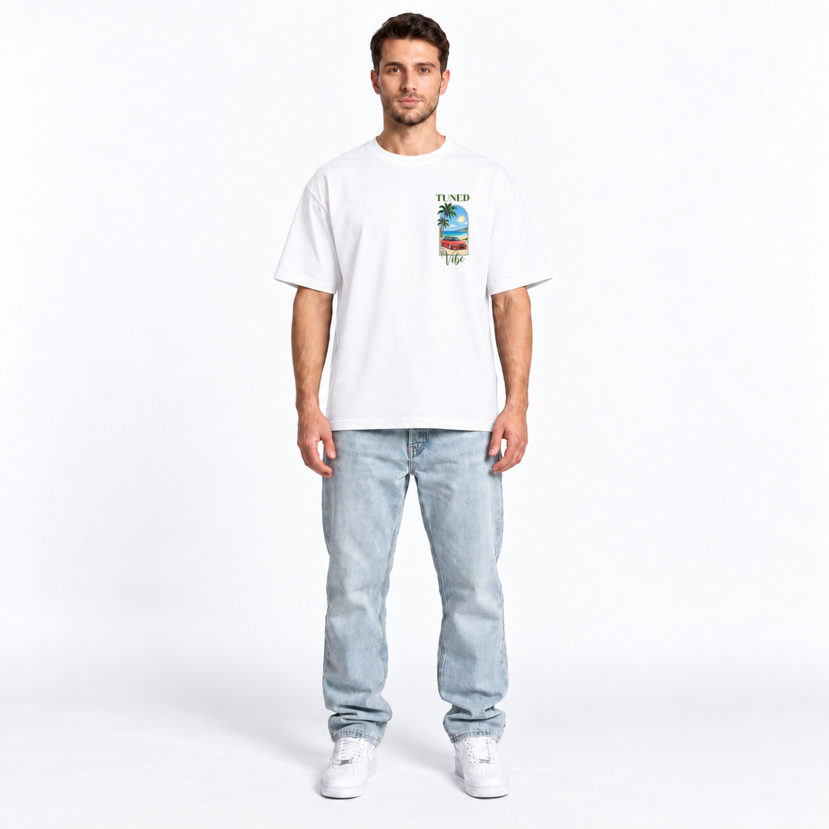 TunedVibe Beach Oversized Shirt