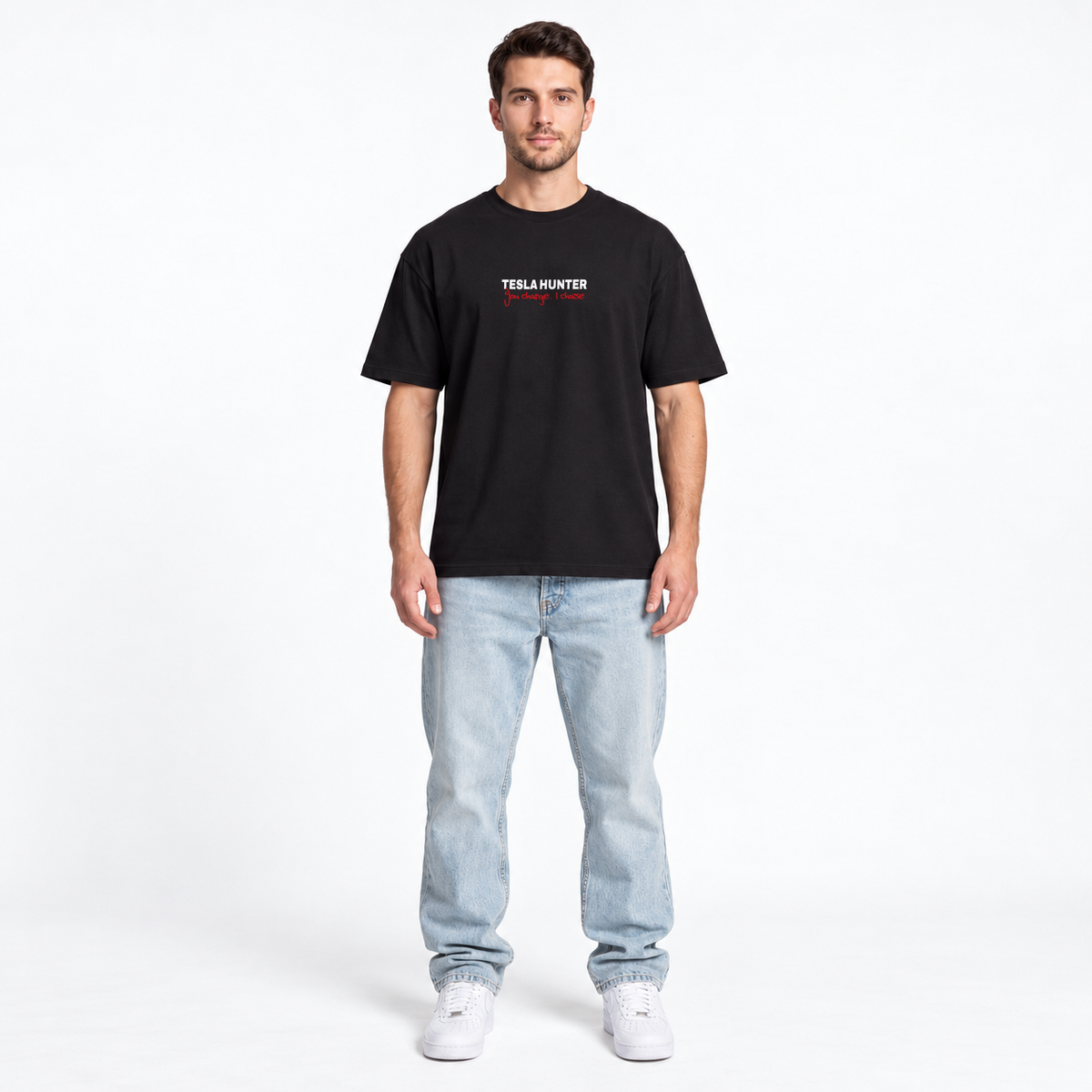 TESLA HUNTER Oversized Shirt