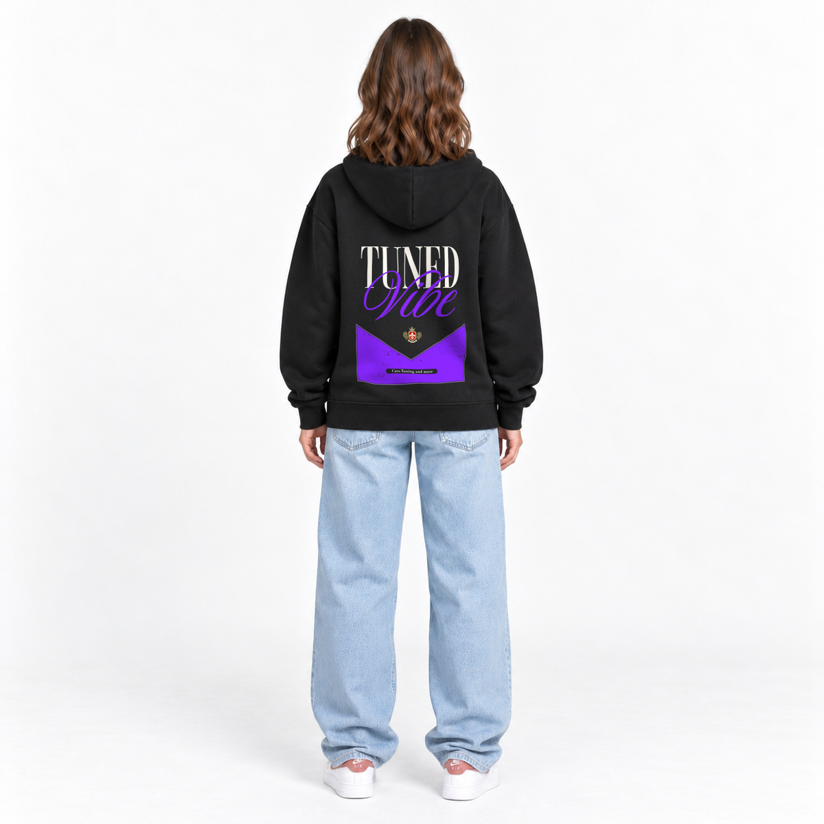TunedVibe Oversized Zipper Hoodie