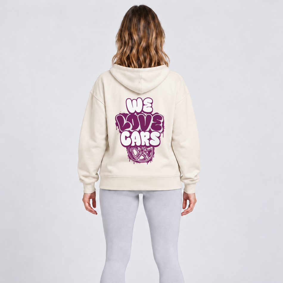 WE LOVE CARS Oversized Hoodie